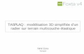 TASPLAQ : modélisation 3D simplifiée d’un radier sur ...