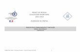 PROJET DE RESEAU EDUCATION PRIORITAIRE 2015-2019 ACADEMIE ...