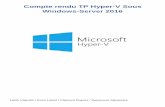 Compte rendu TP Hyper-V Sous Windows-Server 2016