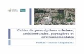 Cahier de prescriptions urbaines, architecturales ...