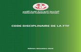 Code Disciplinaire 2020.2021 - Fédération Tunisienne de ...