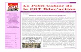 Le Petit Cahier de - CGT Educ