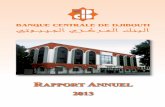 BANQUE CENTRALE DE DJIBOUTI 1 RAPPORT ANNUEL 2013