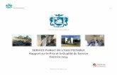 SERVICE PUBLIC DE L’EAU POTABLE Rapport sur le Prix et la ...