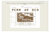 Penn Ar Bed et les professeurs de l’ENG de Quimper en 1953…
