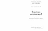 Conscience ou consensus - Communio
