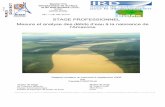 STAGE PROFESSIONNEL Mesure et analyse des débits d’eau à ...