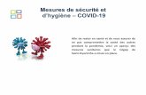 Mesures de sécurité et ’hygiène –COVID-19