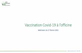 Vaccination Covid-19 à l’officine