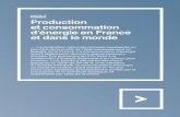 Production et consommation d’énergie en France et dans le ...