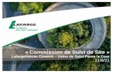 Commission de Suivi de Site Lafarge Ciments – Usine de ...