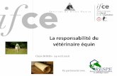 La responsabilité du vétérinaire équin - IFCE
