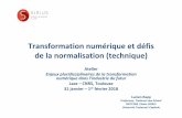 Transformation numérique et défis de la normalisation ...
