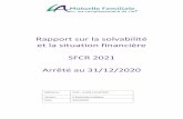 Rapport sur la solvabilité et la situation financière SFCR ...