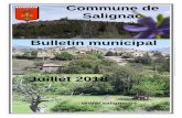 Commune de Salignac Bulletin municipal N°24