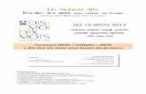 LES 10 MOTS 2019 - culture.gouv.fr