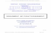 REGLEMENT DE FONCTIONNEMENT - Ehpad Masseboeuf