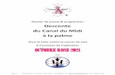 Dossier de presse & programme : Descente du Canal du Midi ...