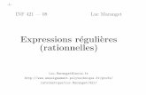 Expressions r´eguli`eres (rationnelles)