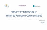 INSTITUT DE FORMATION CADRE DE SANTE
