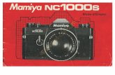 L'appareil MAMIYA NC 1 OOOS est un appareil ...
