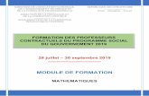 MODULE DE FORMATION - Direction de la Pédagogie et de la ...