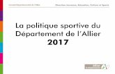 La politique sportive du Département de l’Allier