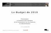 Le Budget de 2019 - ville.montreal.qc.ca