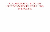 CORRECTION SEMAINE DU 30 MARS