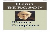 Henri Bergson : Oeuvres complètes Extrait
