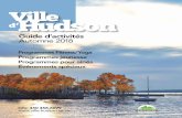 Guide d’activités Automne 2018 - Ville de Hudson