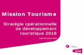 Stratégie opérationnelle de développement touristique 2018