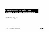 « Modèle social européen » et nouvelle gouvernance ...