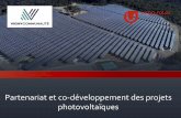Partenariat et co-développement des projets photovoltaïques