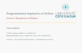 Programmation impérative en Python 3 — Cours 6. Exceptions ...
