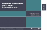Rapport statistique sur l’aide internationale ACDI CIDA