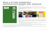BULLETIN ANNUEL ASSOCIATIONS DE SIROS