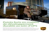 Points forts en matière de développement durable au sein d’UPS