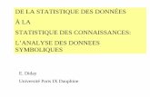 DE LA STATISTIQUE DES DONNÉES À LA STATISTIQUE DES ...