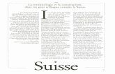 Suisse La terminologie et la construction, dans un pays ...