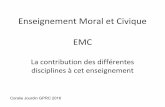 Enseignement Moral et Civique EMC