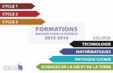 cycle 1 cycle 2 cycle 3 Formations - Maisons pour la science