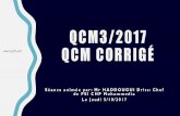 QCM3/2017 QCM CORRIGÉ