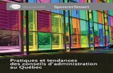 Pratiques et tendances des conseils d’administration au Québec