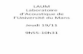 LAUM Laboratoire d’Acoustique de l’Université du Mans ...