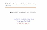 Commande Numérique des Systèmes Michel de Mathelin, Iulia ...