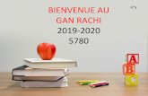 BIENVENUE AU GAN RACHI 2019-2020 5780