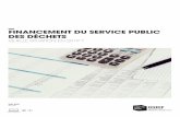 FINANCEMENT DU SERVICE PUBLIC DES DÉCHETS
