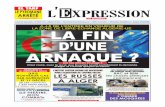 Lire en page 24 l’article LA FIN D’UNE - Presse Algérie