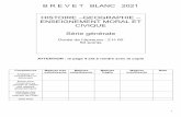 B R E V E T BLANC 2021 HISTOIRE ... - Collège La Neustrie